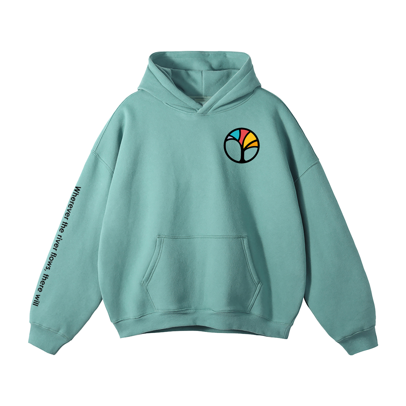 Oversized flleced hoodie