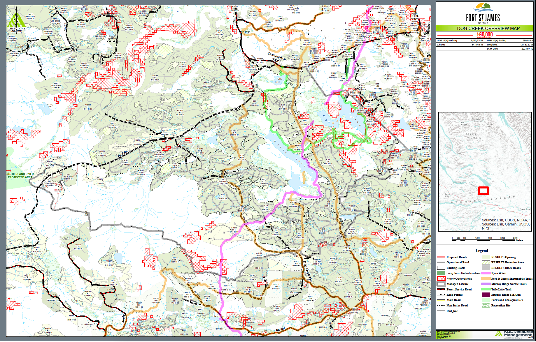 Dog Creek Community Forest Old Growth Map