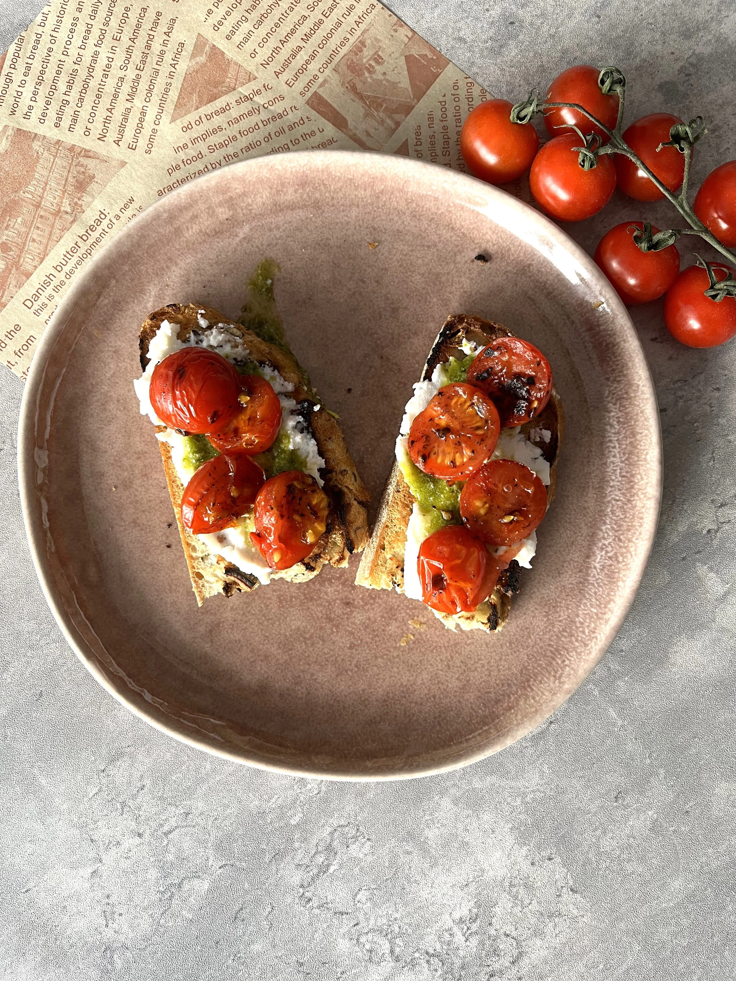 Chrupiące grzanki z ricottą !