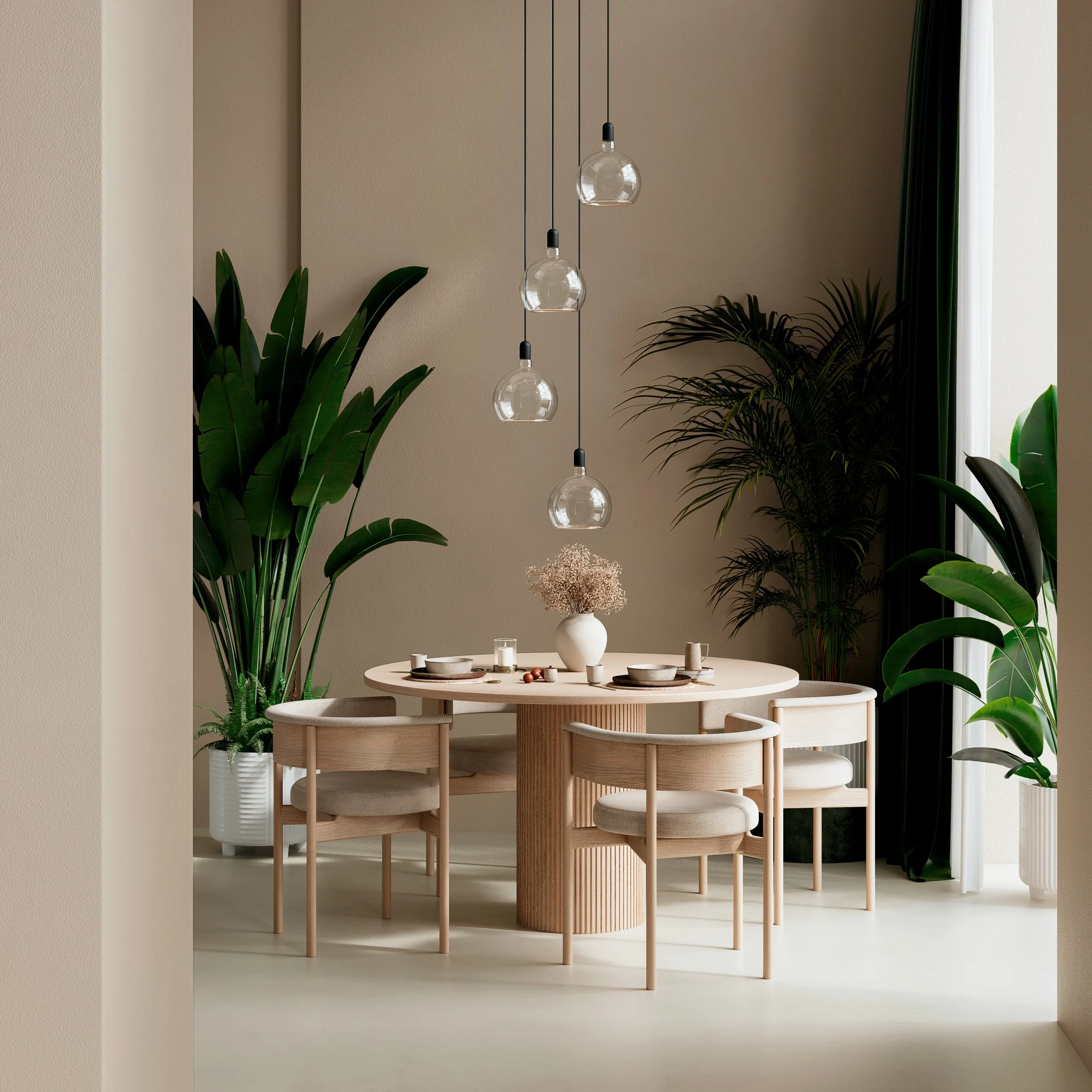 AZURE COLLECTION – dining room scene for Well Lit