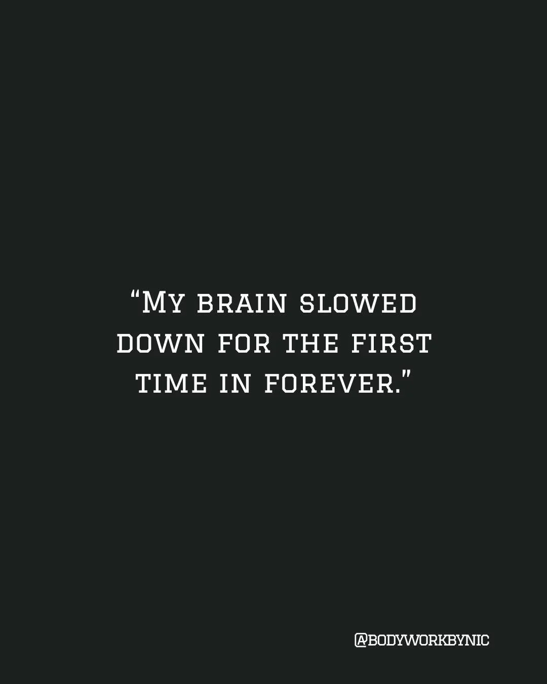 High-achievers know how to go fast.

The real challenge? Learning how to slow down.

When your nervous system is locked in high gear, your brain never gets the chance to hit the brakes. 

That&rsquo;s why you can feel exhausted but still restless, ti