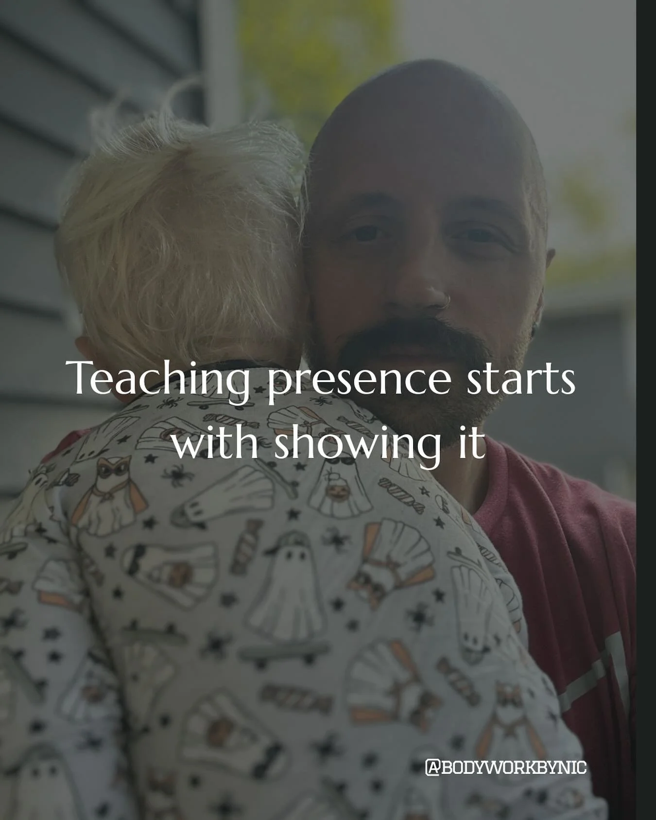 Most of what my kids learn from me isn&rsquo;t what I say. 
It&rsquo;s how I show up.

How I handle stress. How I deal with frustration. How I slow down before I react.

They don&rsquo;t need a calm dad. They need one who owns his energy.

Presence i