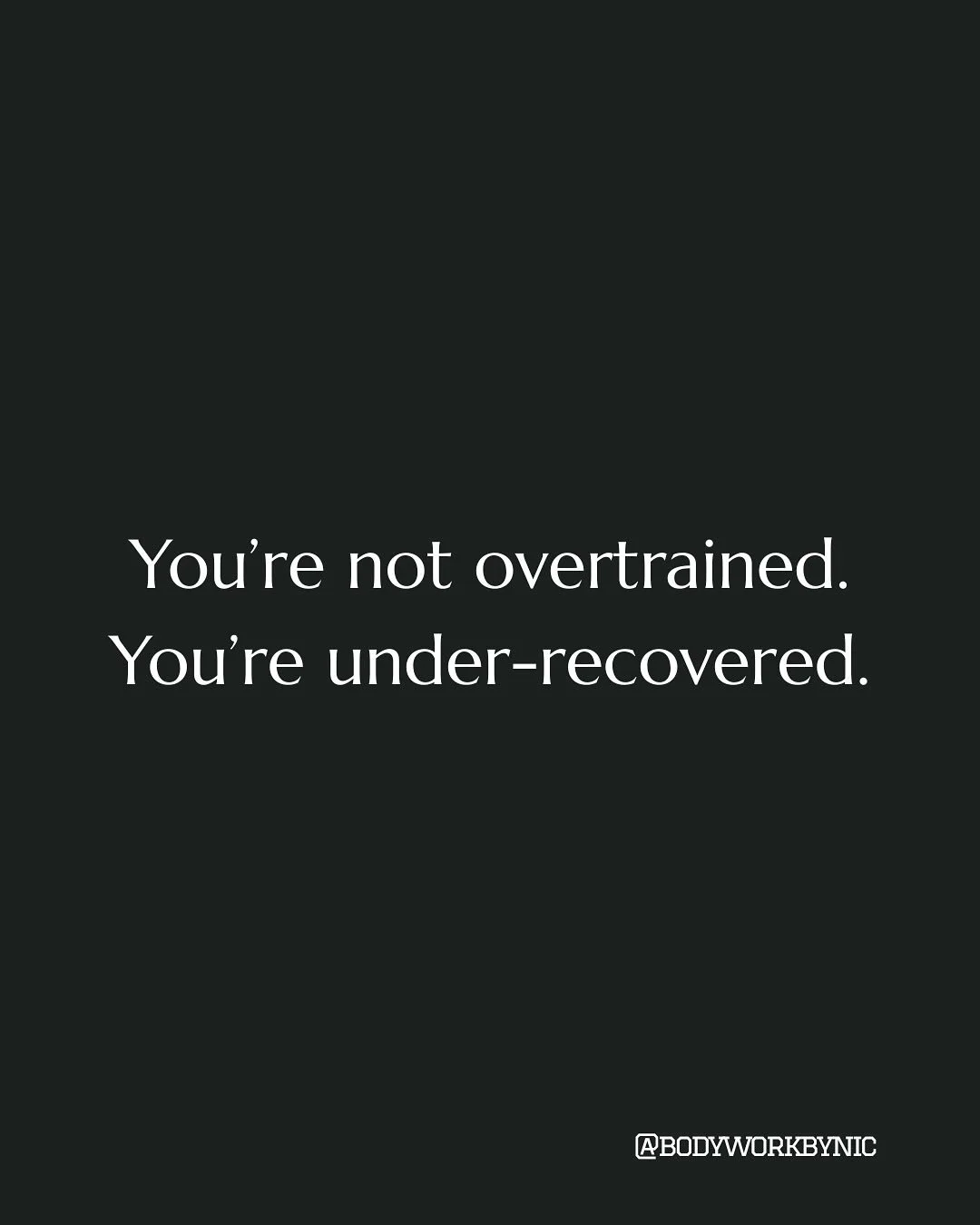 Most think fatigue means they&rsquo;ve pushed hard enough.  But &ldquo;overtraining&rdquo; isn&rsquo;t always about doing too much it&rsquo;s often about not recovering enough. 
When your nervous system doesn&rsquo;t get a chance to downshift, it kee