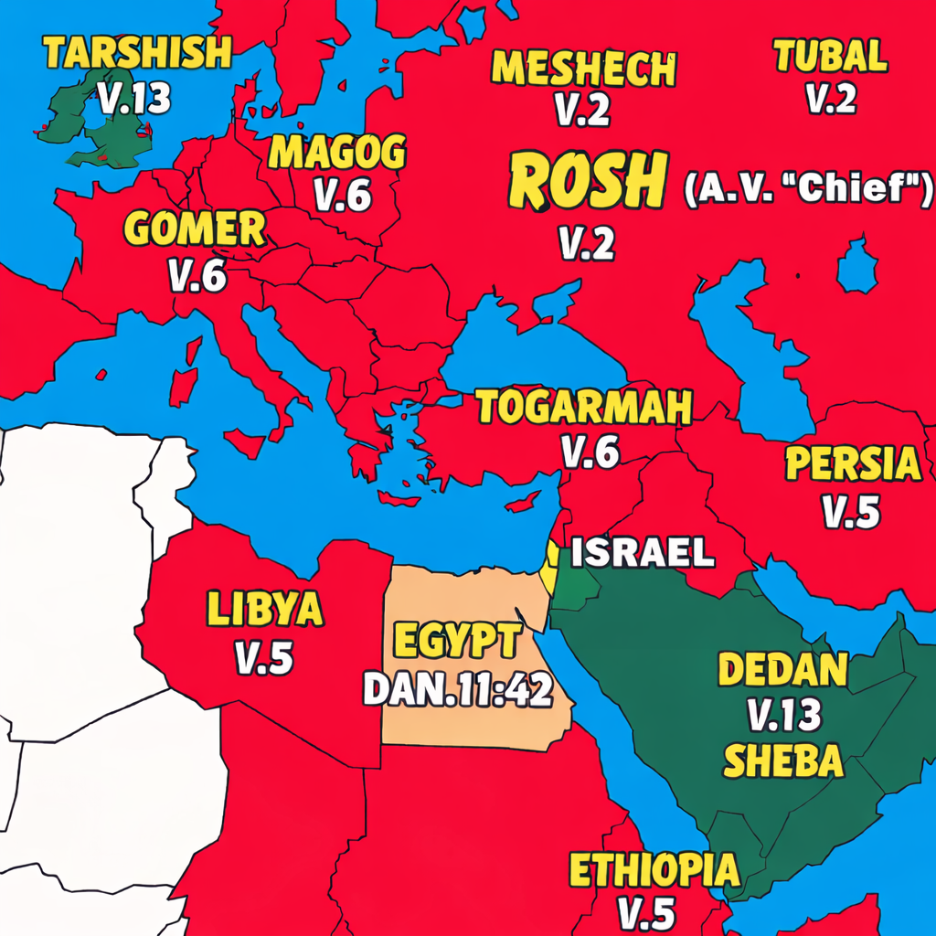 The "Predicted" Map of Armageddon & God's Kingdom