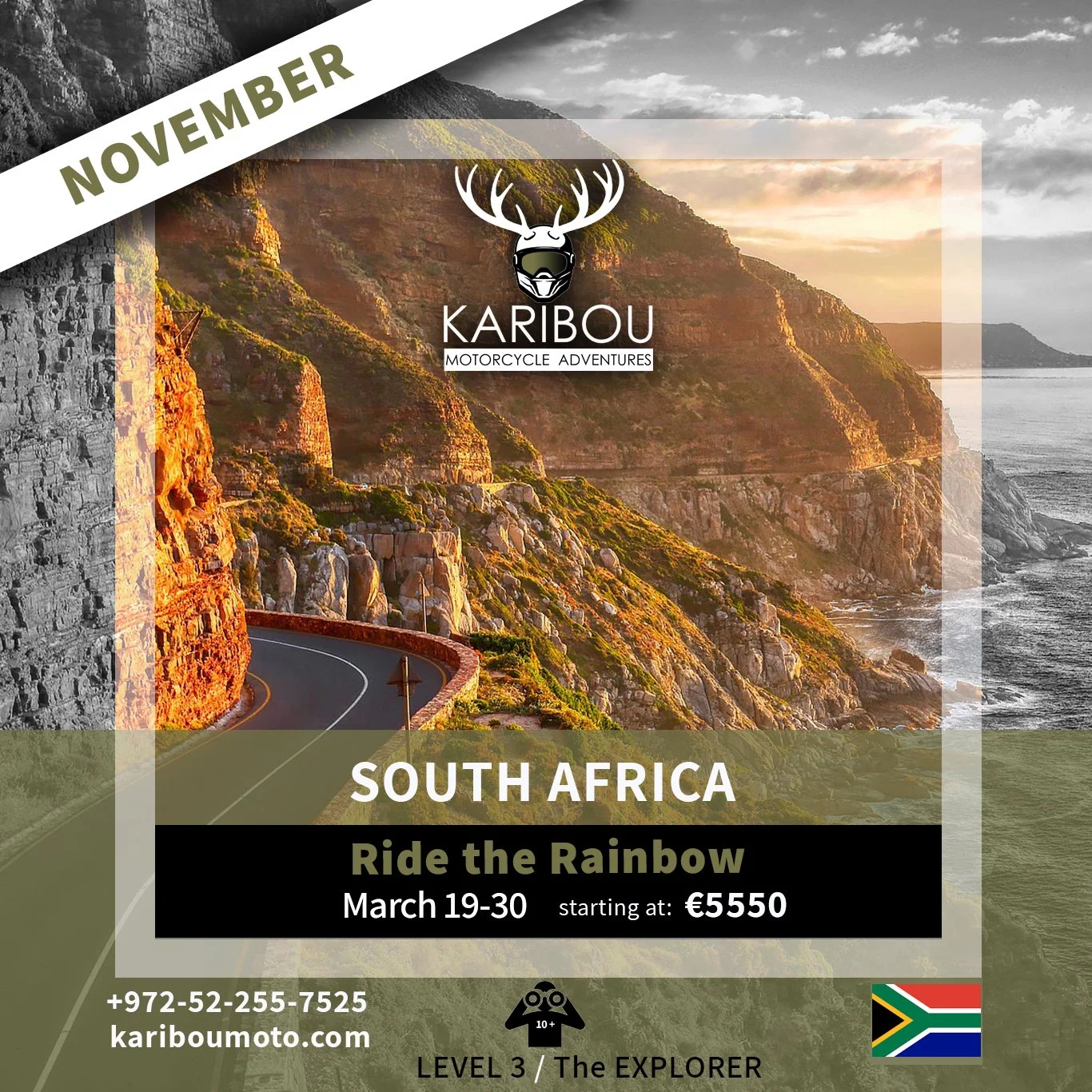 South Africa Motorcycle Tour