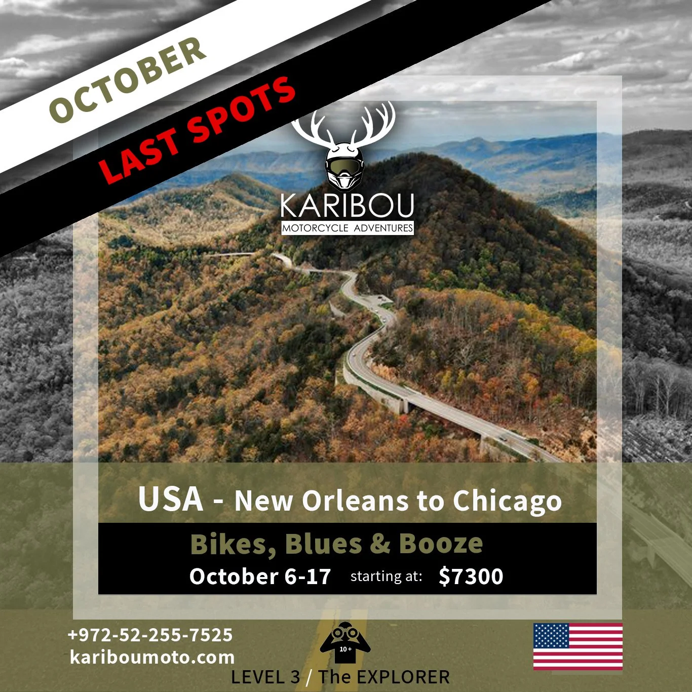 USA Blues and Booze Motorycle Tour