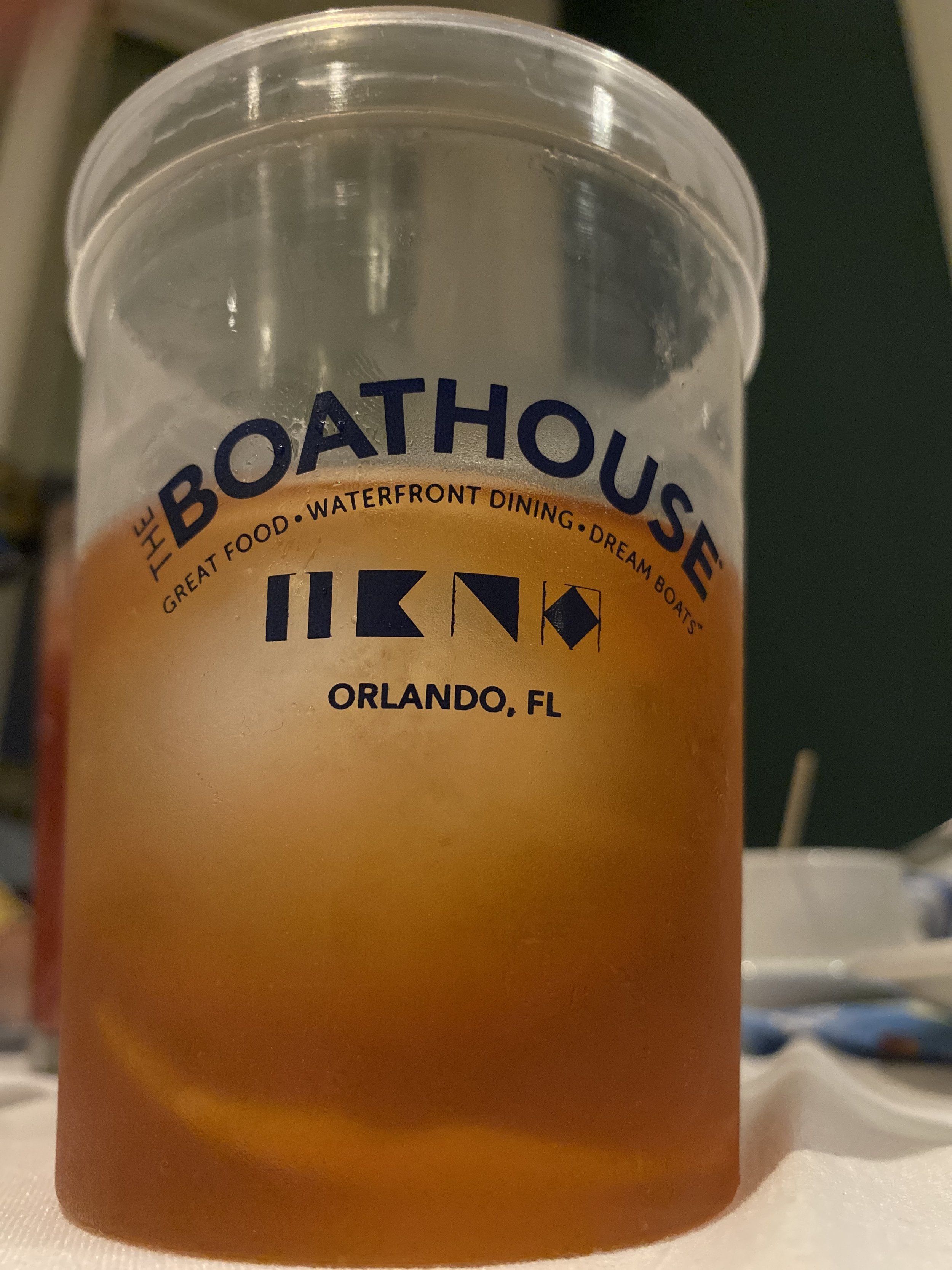 Picture of an Old Fashioned Cocktail at the Boathouse in Disney Springs