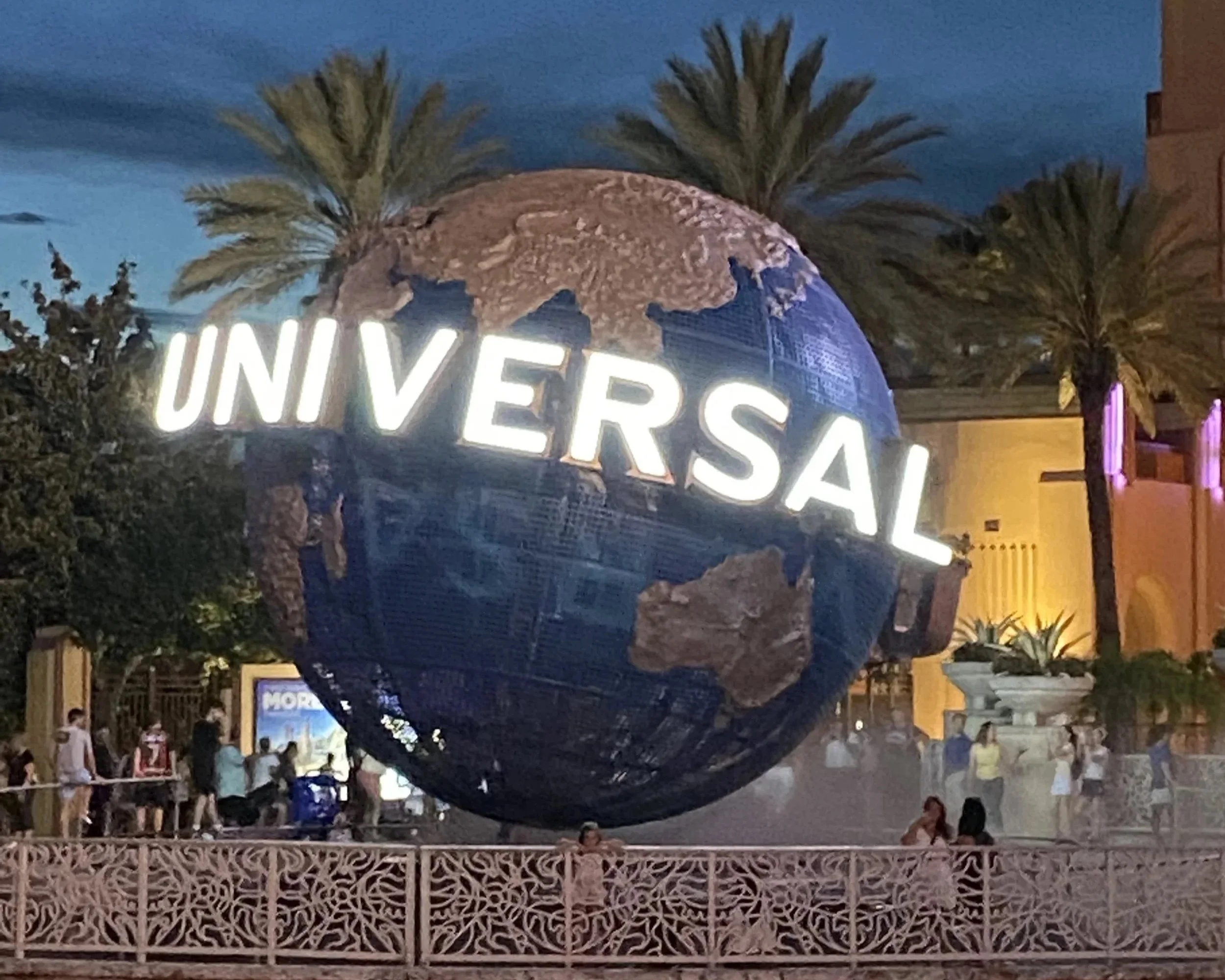 The Globe outside of Universal Studios Orlando Florida.