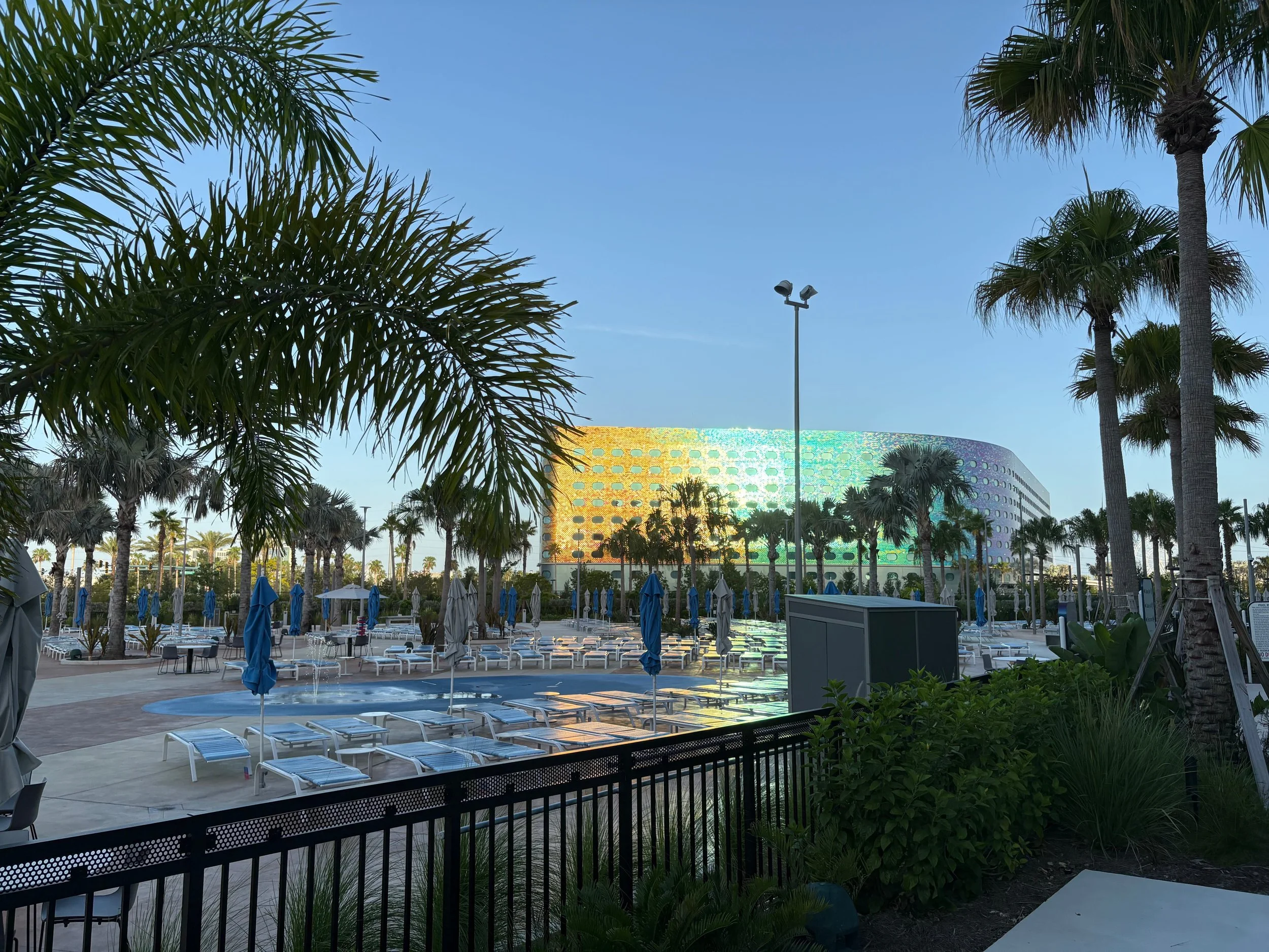 Stella Nova pool area with Tera Luna in the background