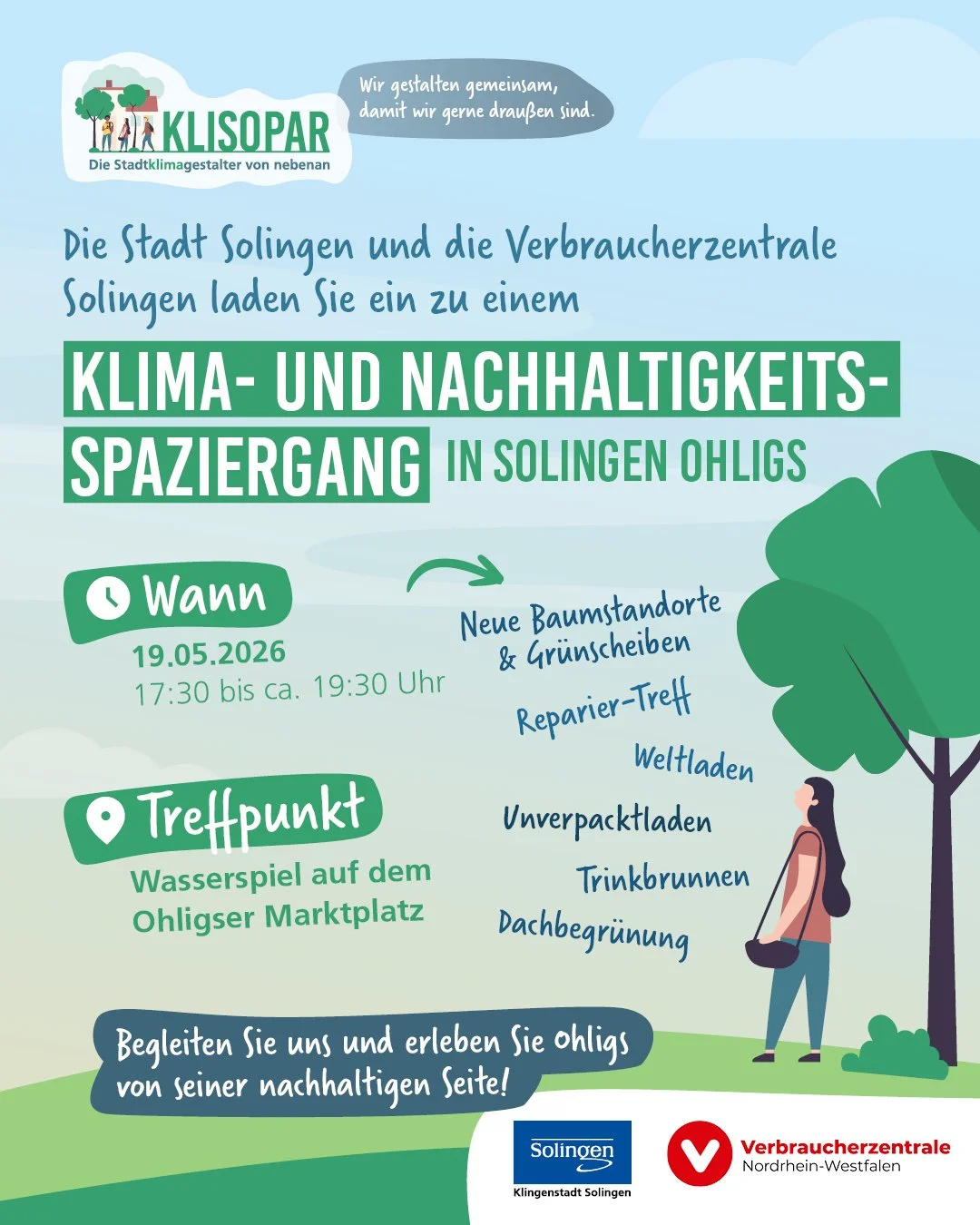 Klima- und Nachhaltigkeits-Spaziergang in Solingen-Ohligs