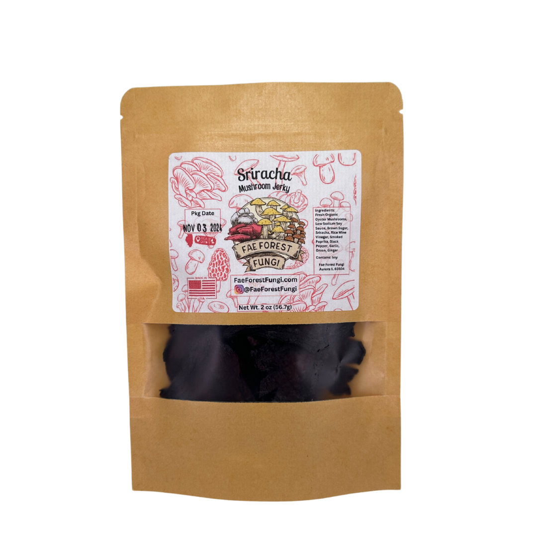 Sriracha Mushroom Jerky