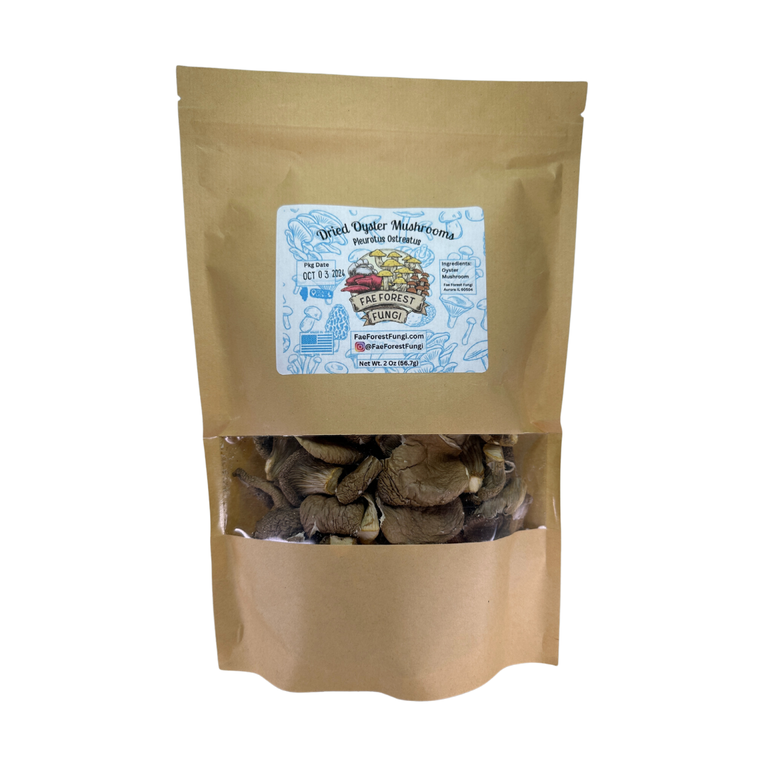 Dried Oyster Mushrooms - 2 oz