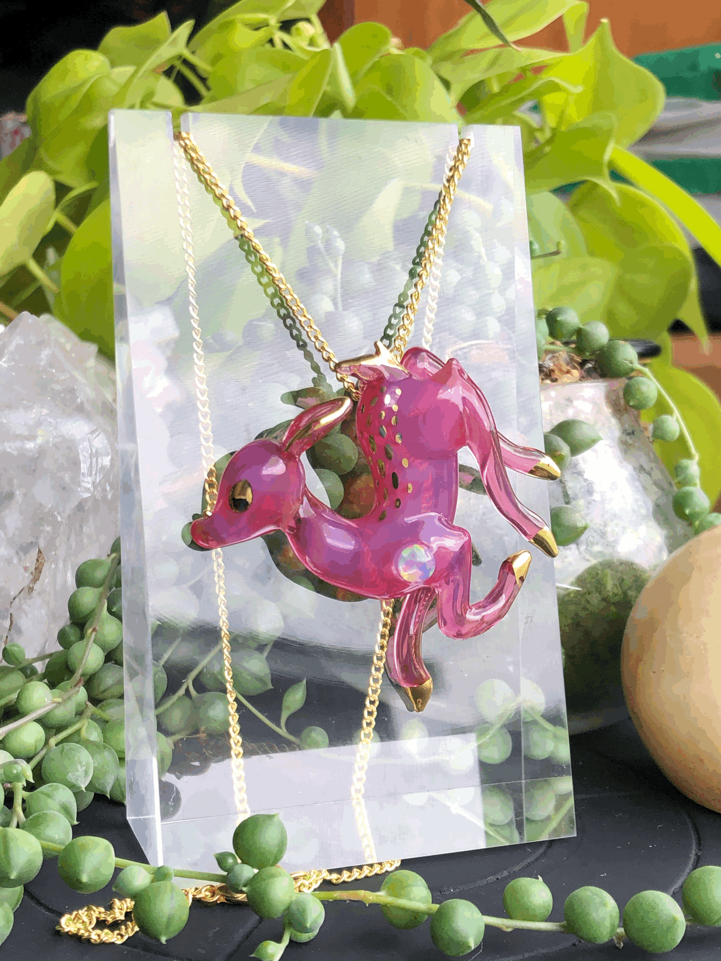 "Karmaline" Fawn Pendant