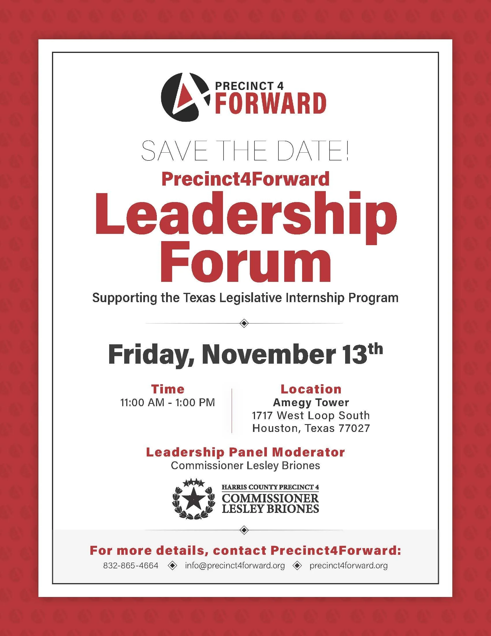 Precinct4Forward Leadership Forum