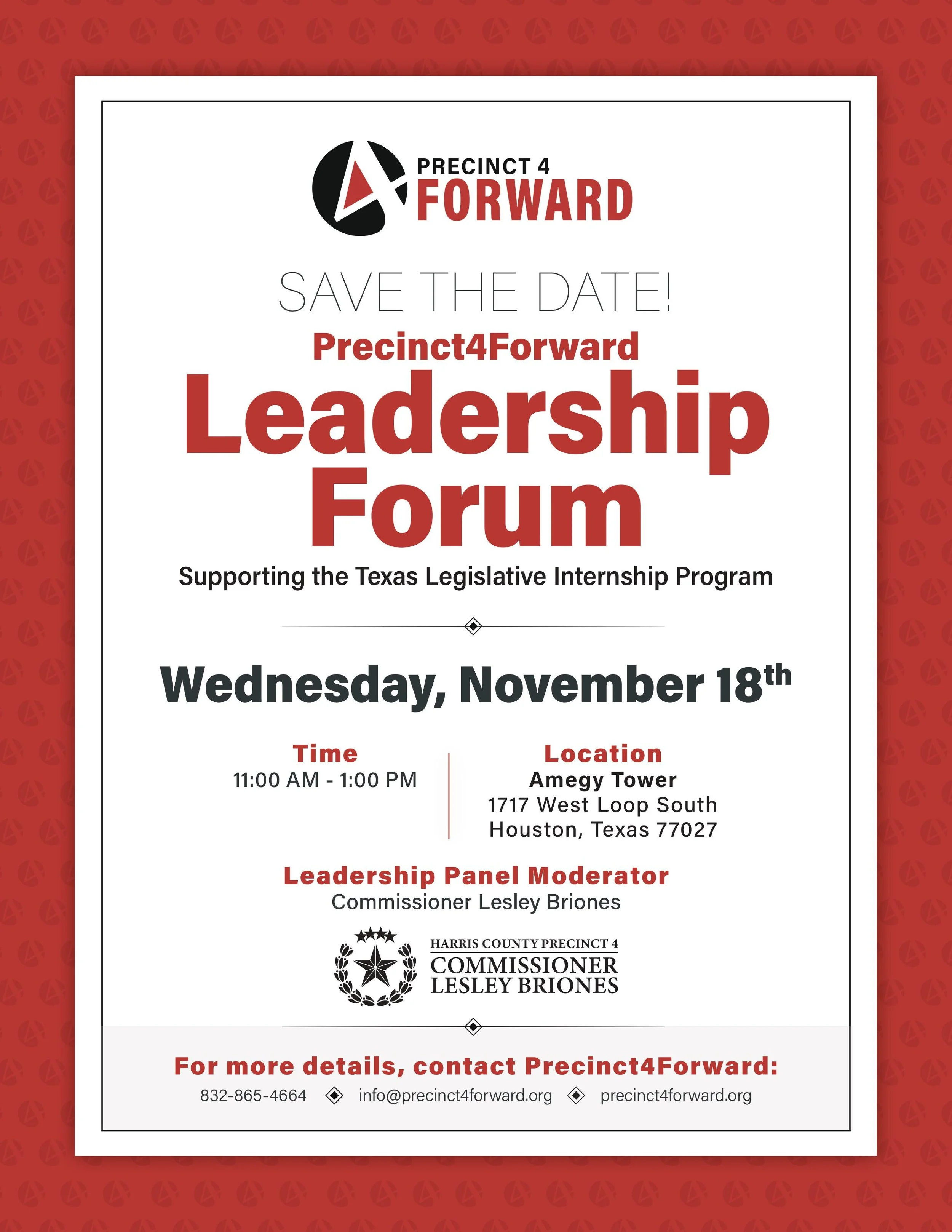 Precinct4Forward Leadership Forum