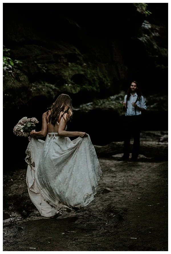 bride and groom elope