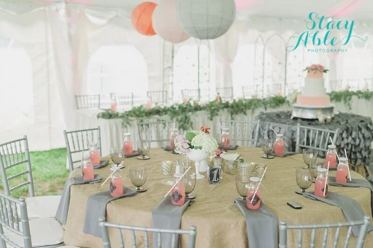 wedding reception table decoration