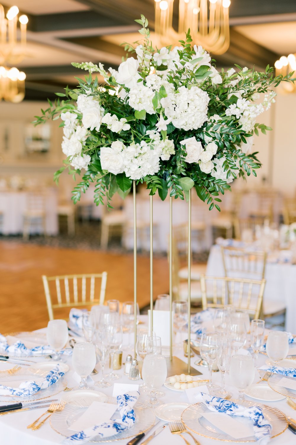 Kolettis Wedding Bridgewater Club elegant white florals reception bouquet .jpg
