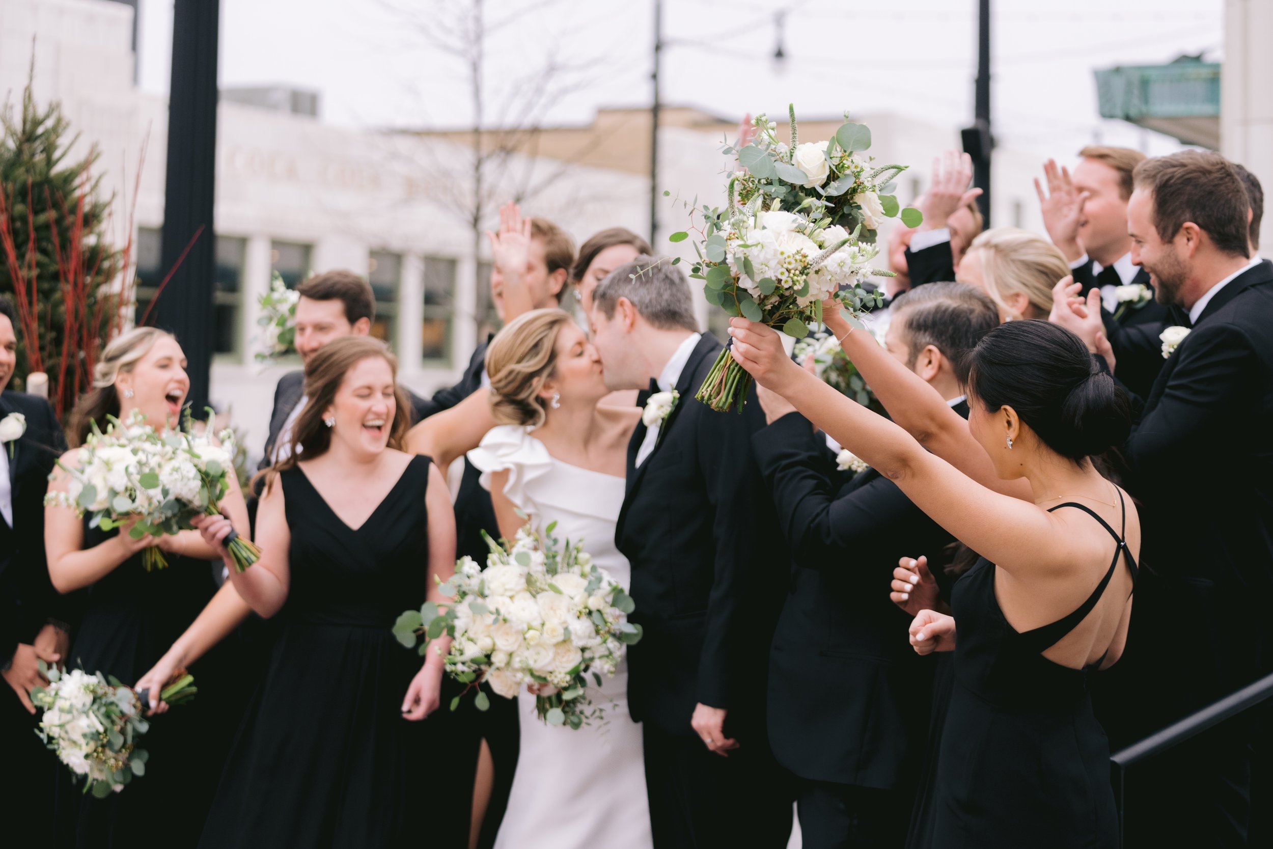Anne and Evan Lenze indianapolis wedding elegant white wedding party bouquet picture.jpg