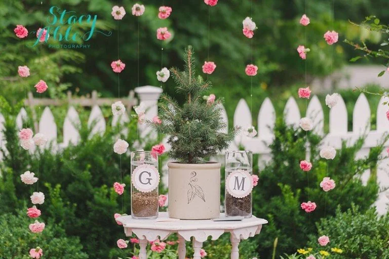 outdoor wedding reception unique decoration