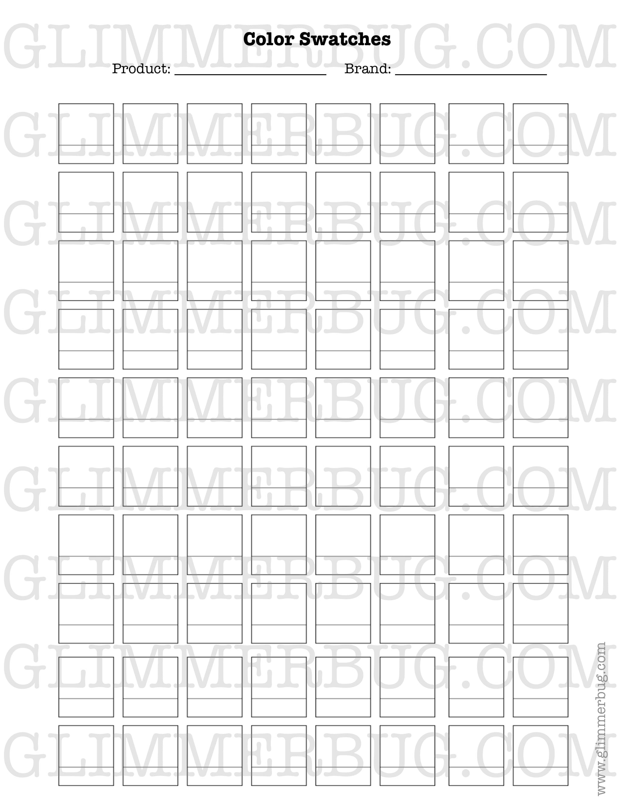 Color Swatch Digital Download