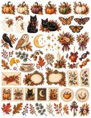 Halloween Harvest Fussy Cuts