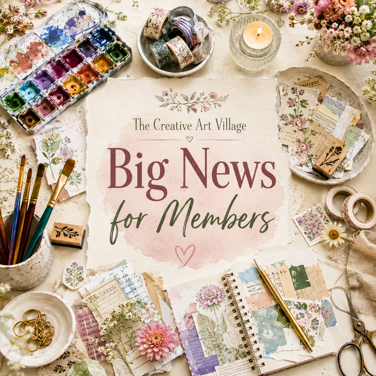 Big News Inside The Creative Art Village: Introducing The Art Journey!