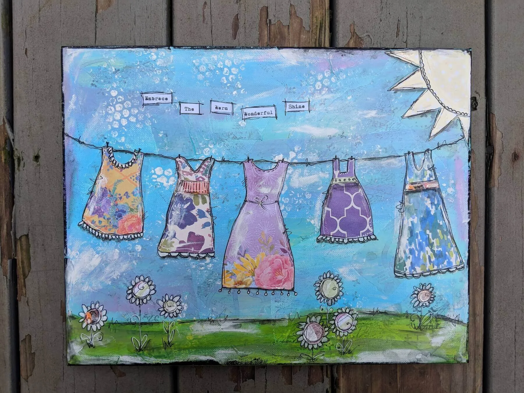 Creative Studio Art Club (Mixed Media Clothesline)
