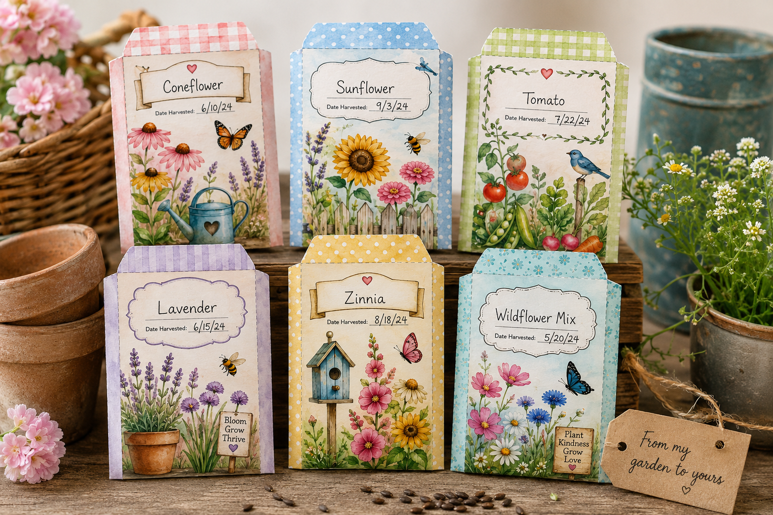 Seed Packets DIY Digital Download