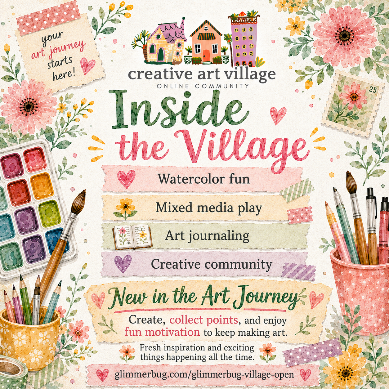 The Creative Art Journey: A Joyful Way to Make More Art and Find Your Creative Community