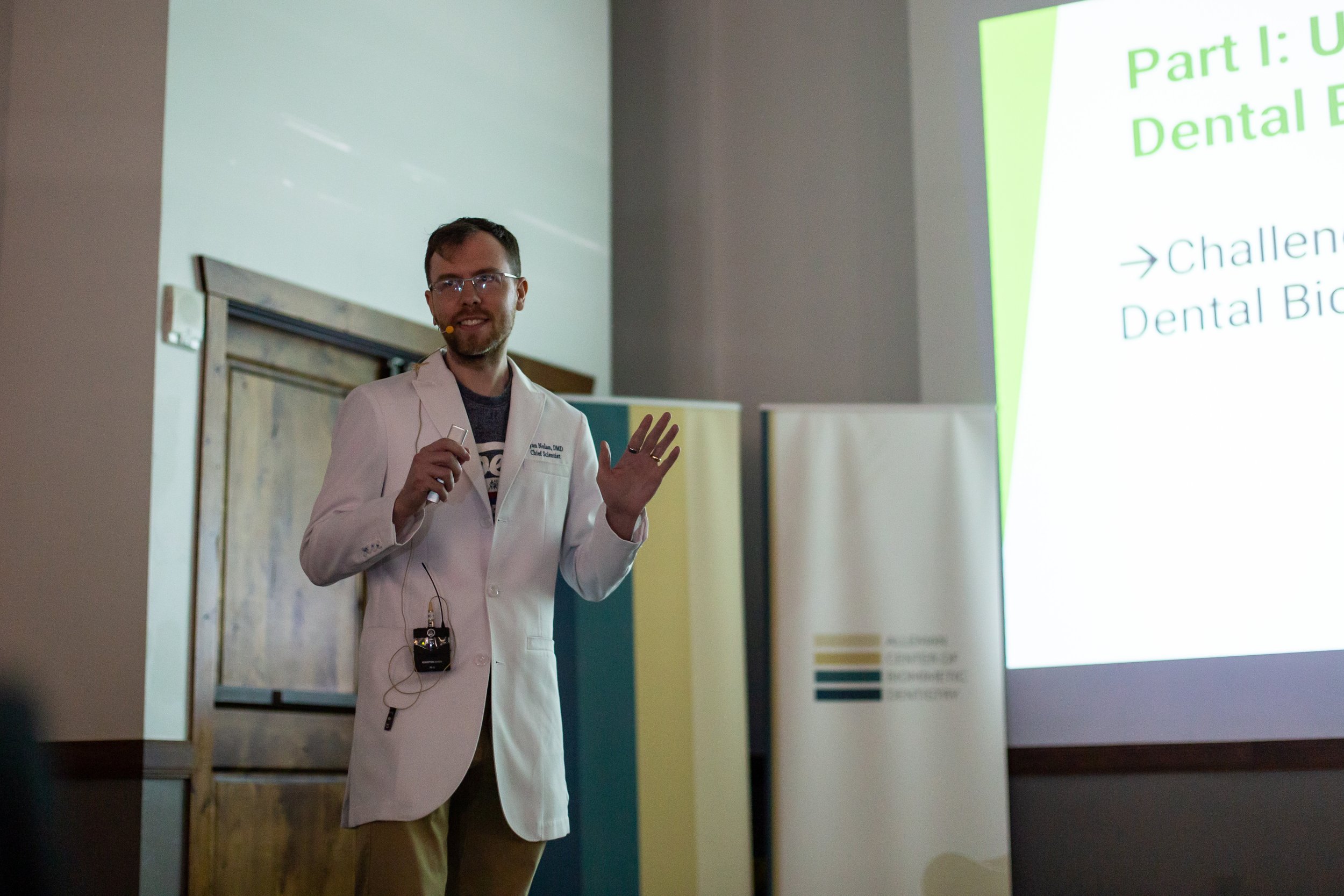 Dr. Ryan Nolan presenting at the Alleman Center 2022 Retreat