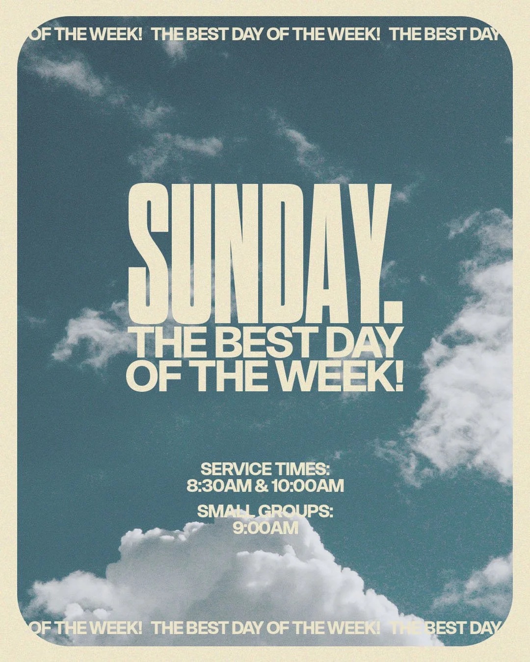 Sunday. The Best Day Of The Week!