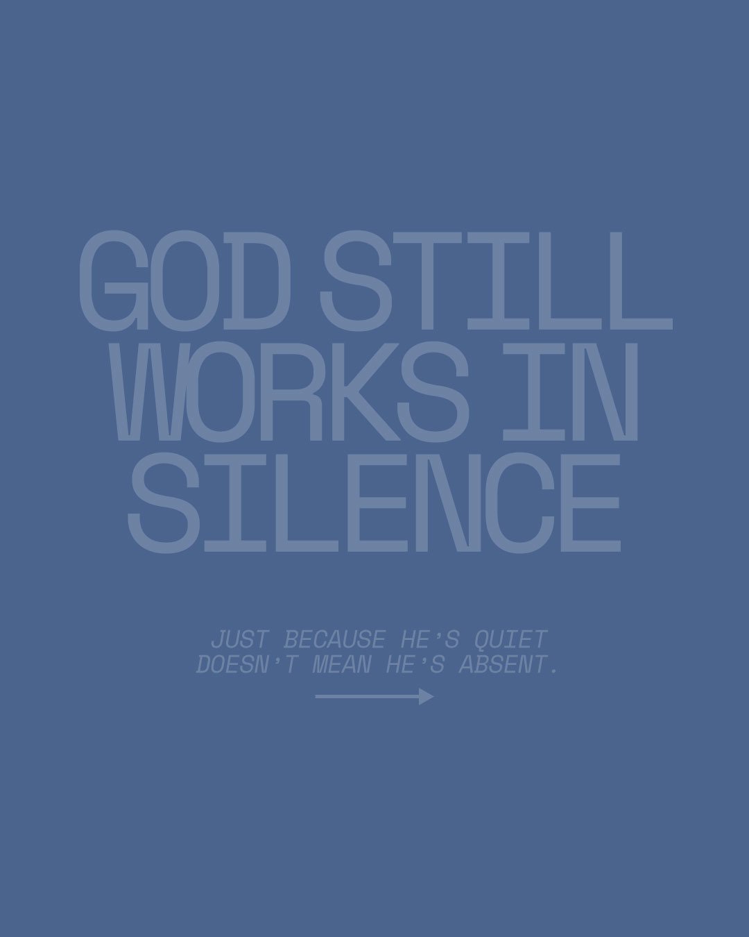 God Still Works in Silence Carousel