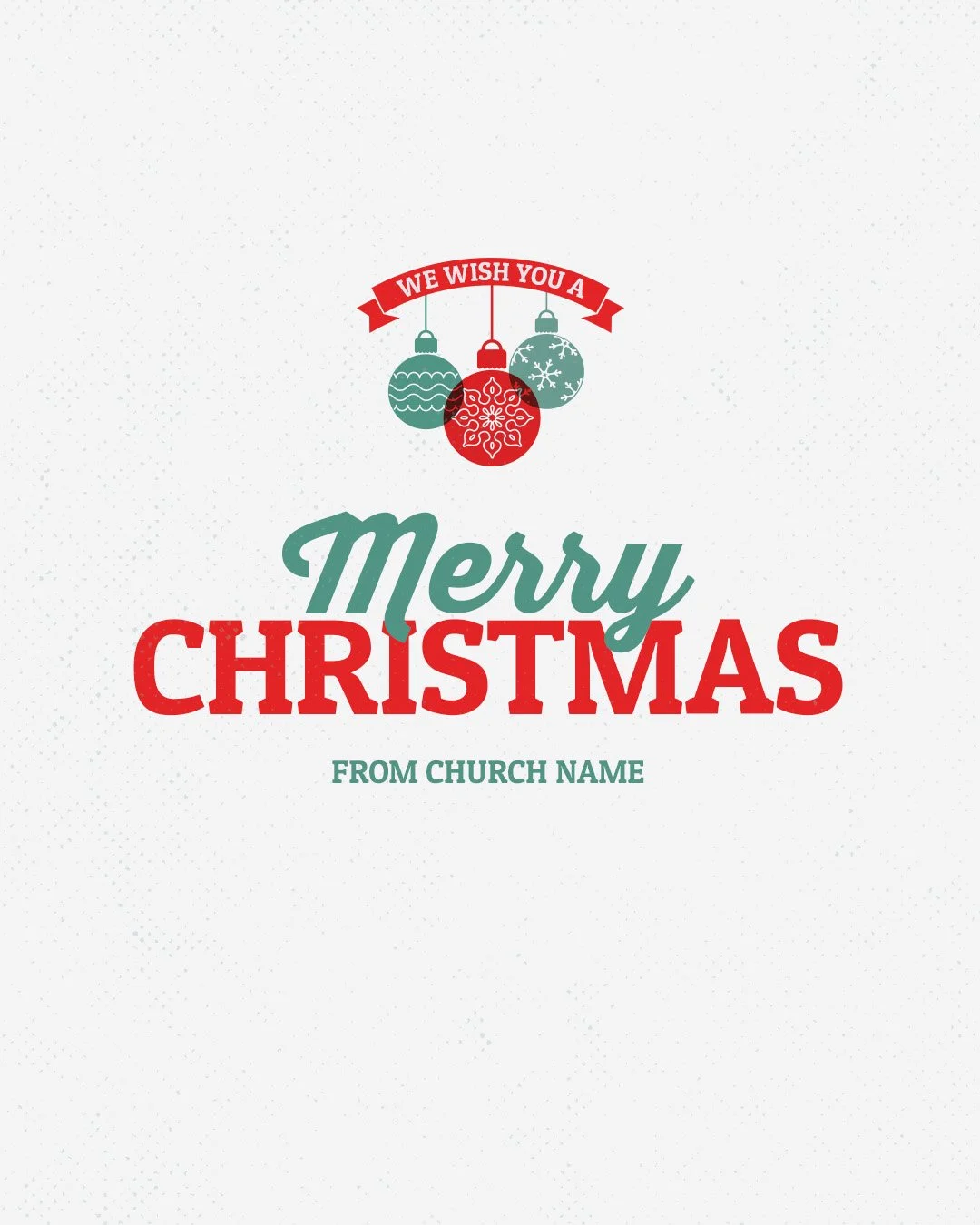 We Wish You A Merry Christmas