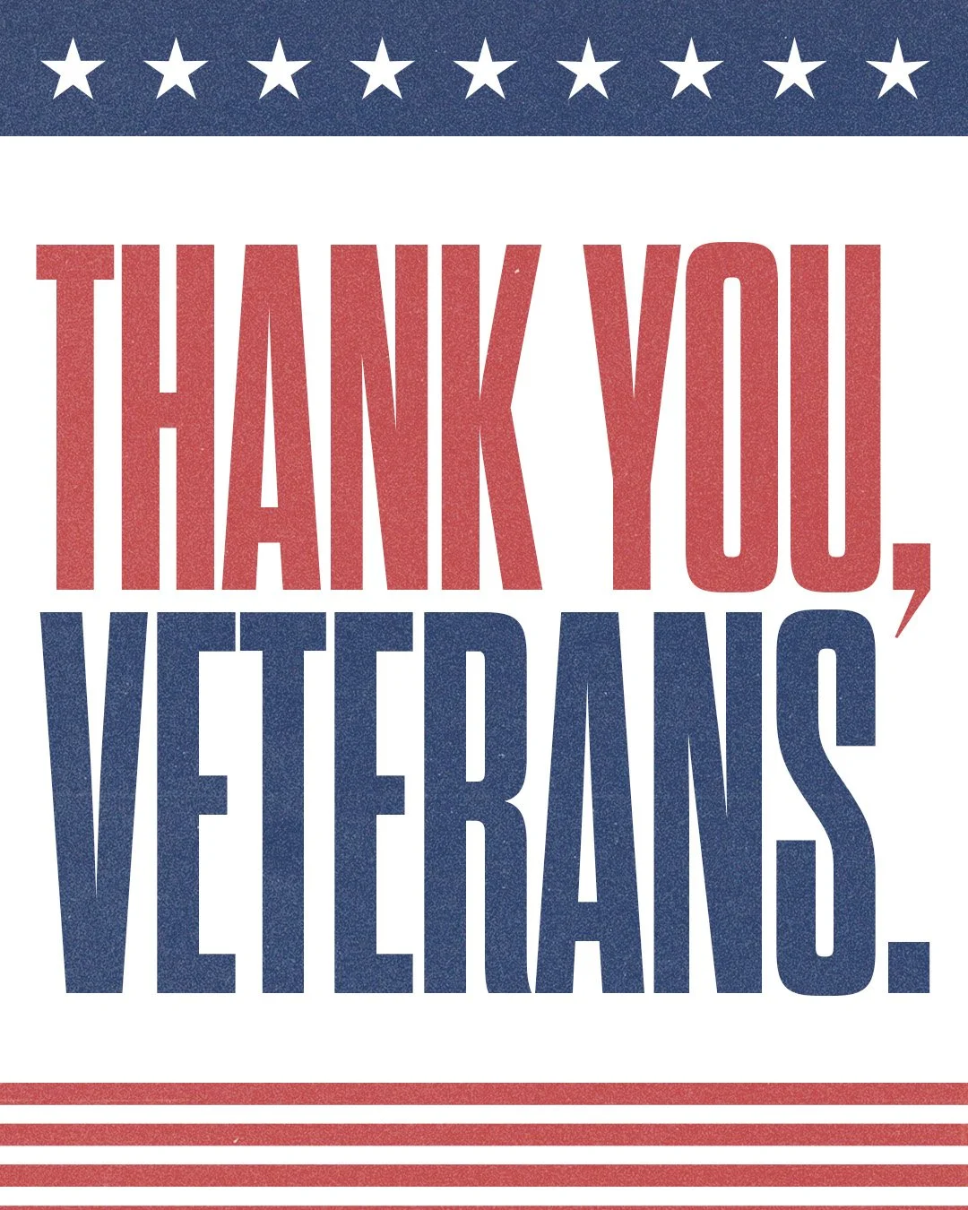 Thank You, Veterans
