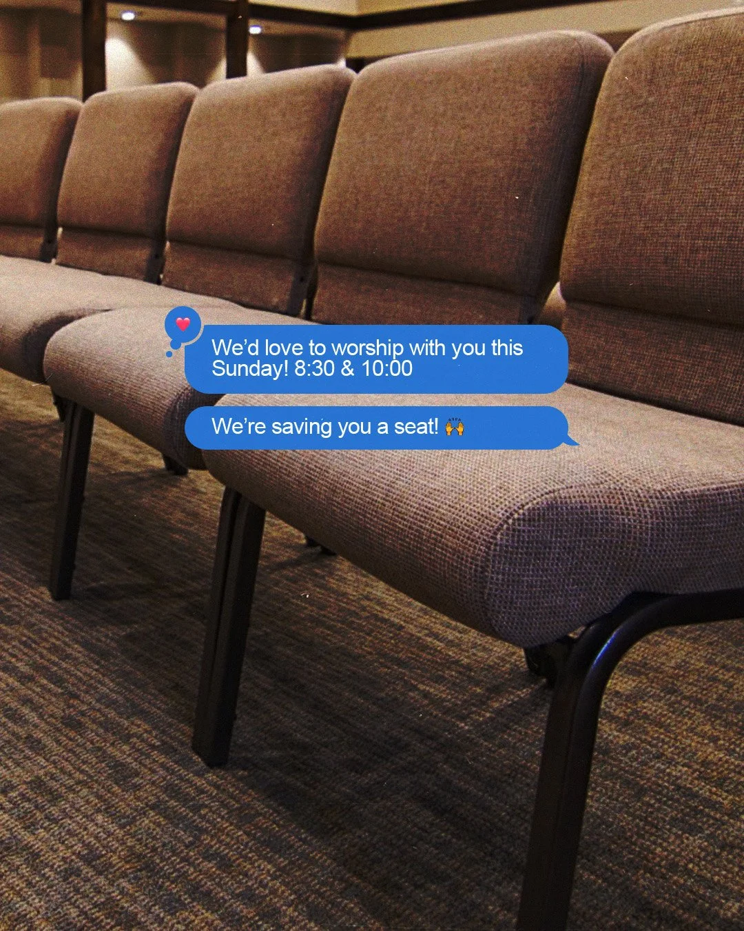 We'd Love To Worship With You Sunday!