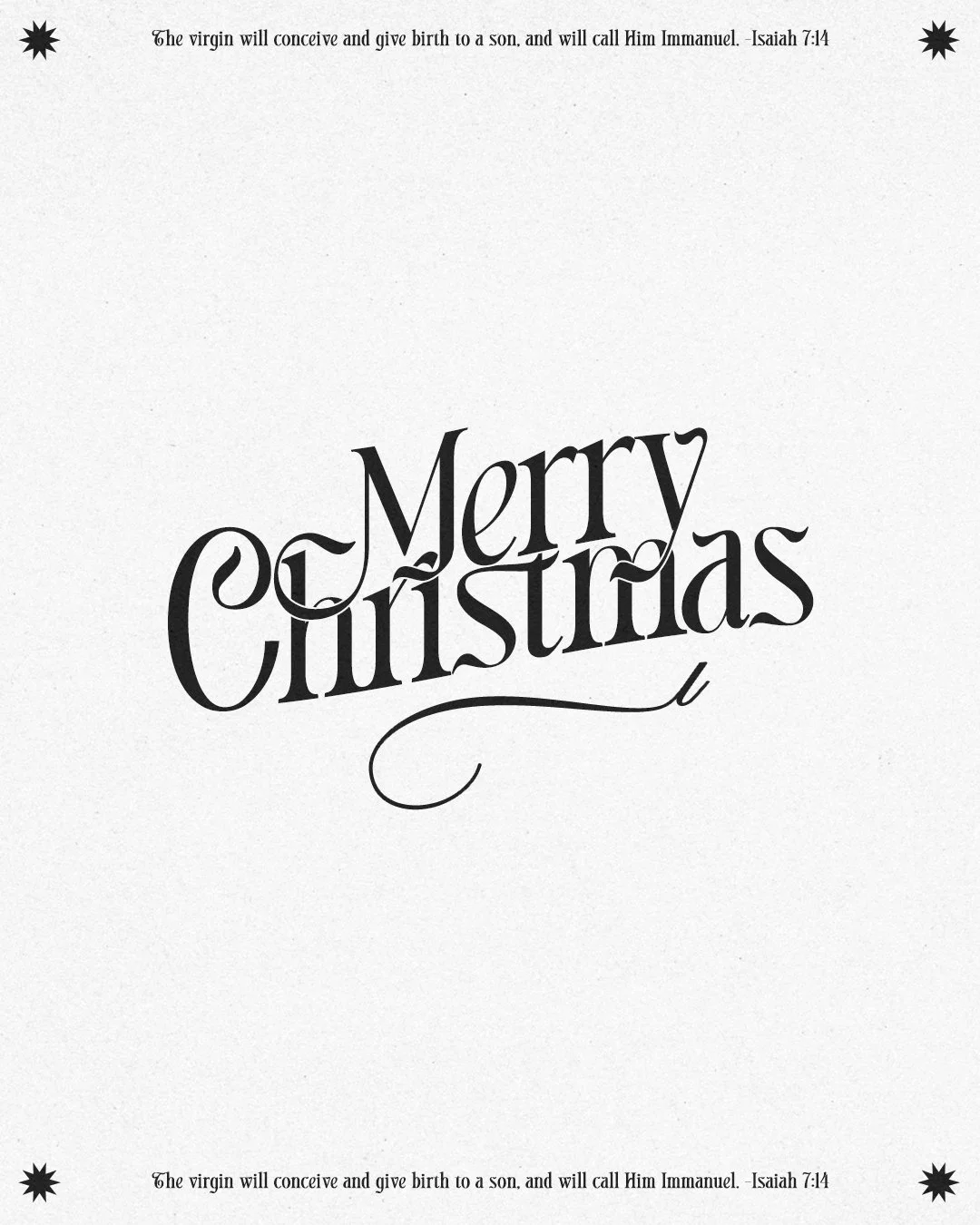 Merry Christmas -Isaiah 7:14