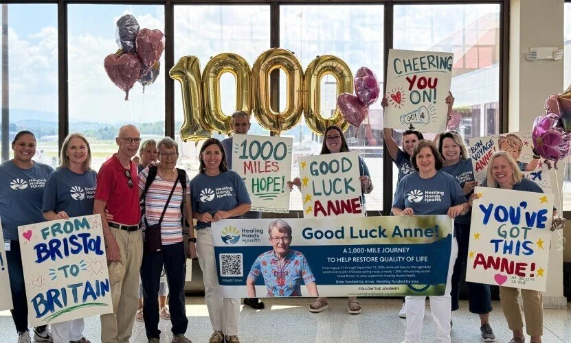 Anne's departure at TRI airport