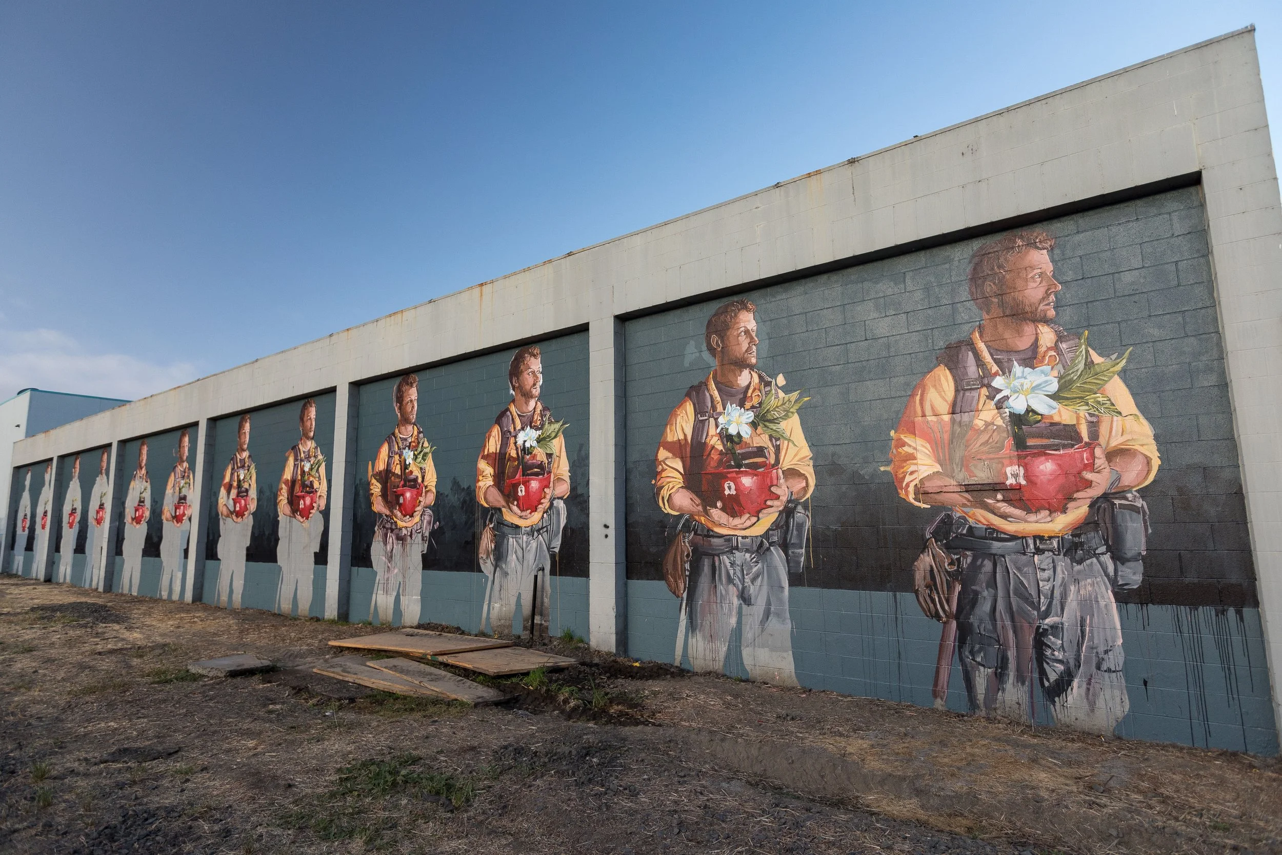 Murals downtown Napa art industrial