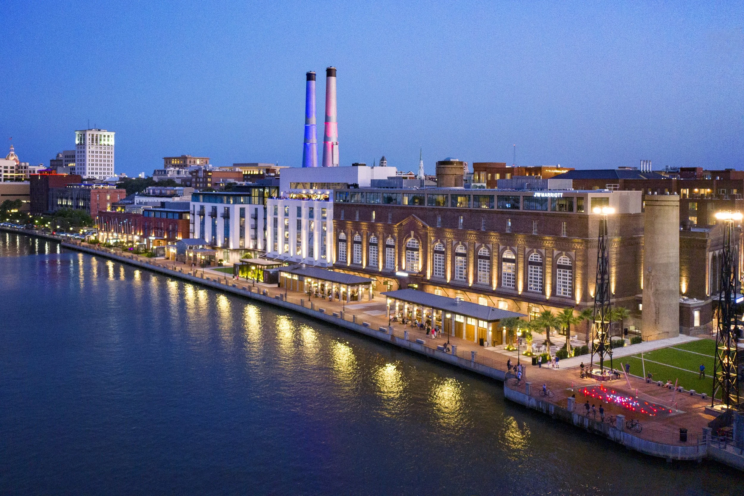 Christina Valhouli spotlights the JW Marriott Savannah Plant Riverside District, a former power plant turned luxury hotel, in her Travel CV column for ASPIRE Design & Home.