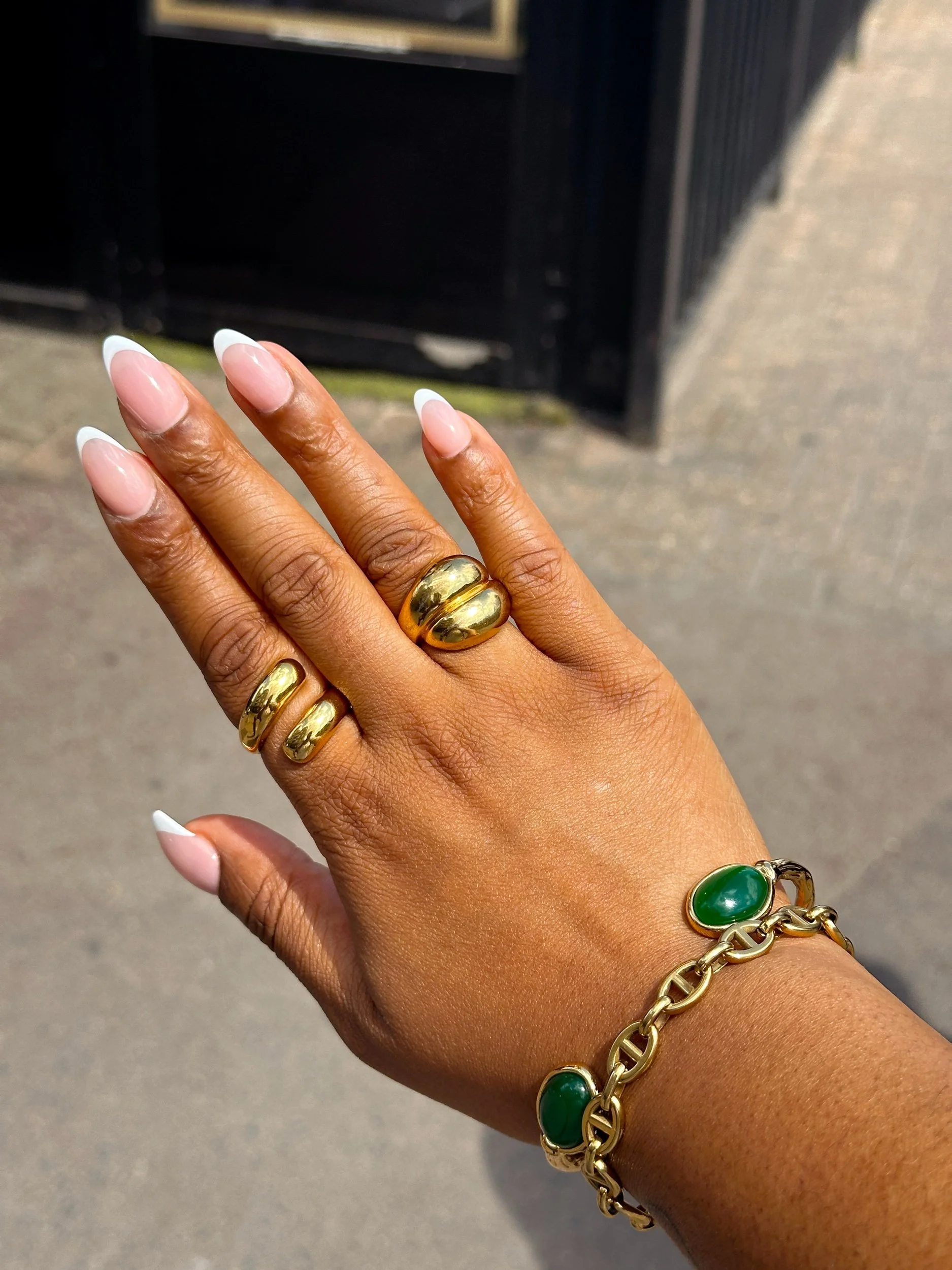 18K Gold Plated Chunky Ring