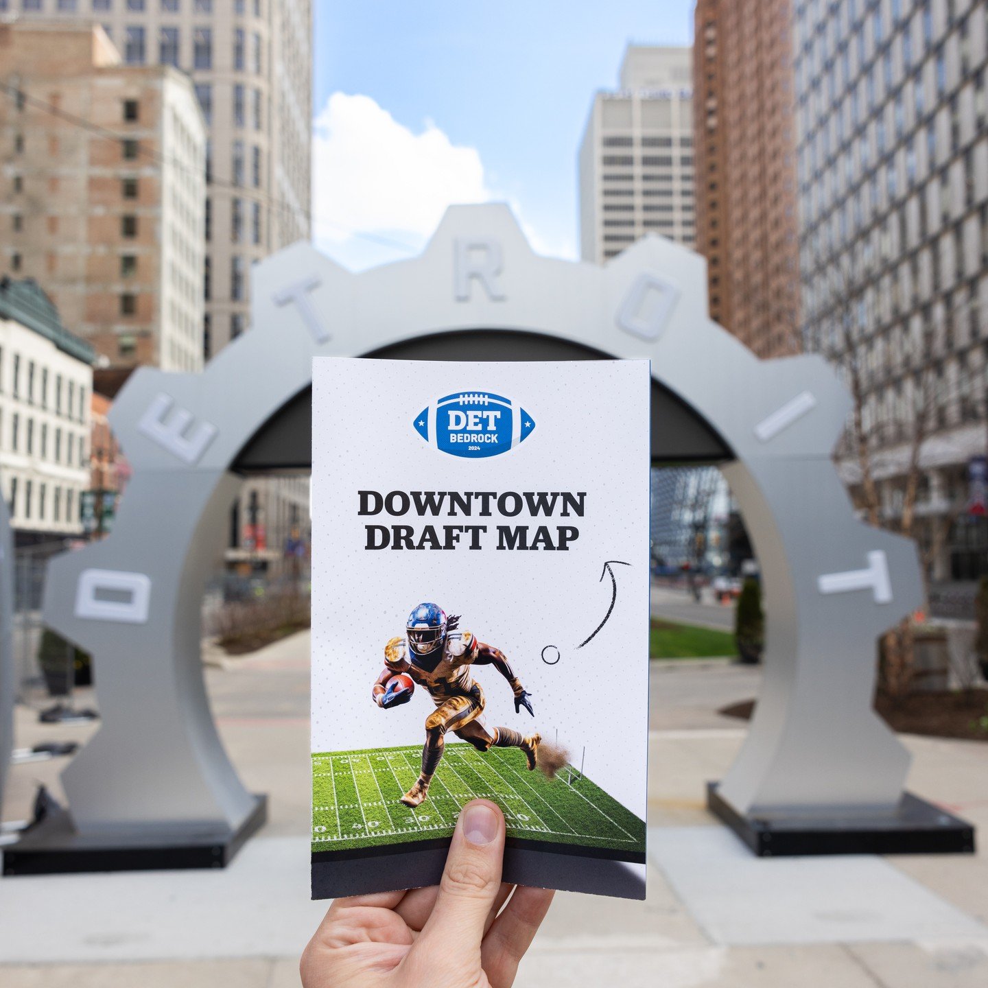 Get ready to conquer the #NFLDraft2024 in downtown #Detroit with our map as your trusty guide! 🗺️ Starting tomorrow, you can pick up maps at local downtown Detroit retailers. Scan the QR code inside to access the interactive version of the map on yo