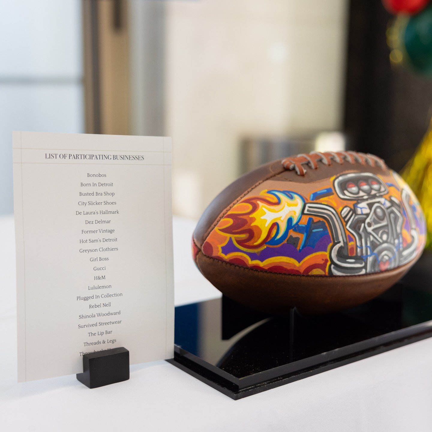 Have you had the chance to enter the Designed by Detroit @Shinola Football Giveaway?! Stop by any of the 20 participating locations below for a chance to win a limited-edition Shinola leather football, hand-painted by Detroit artists to commemorate t