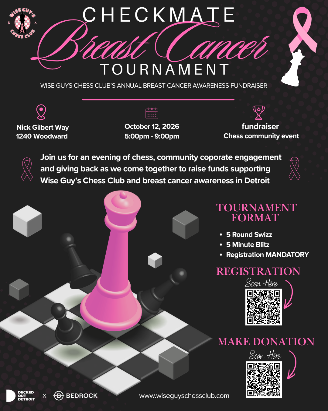 Wise Guys Chess Club Breast Cancer Tournament
