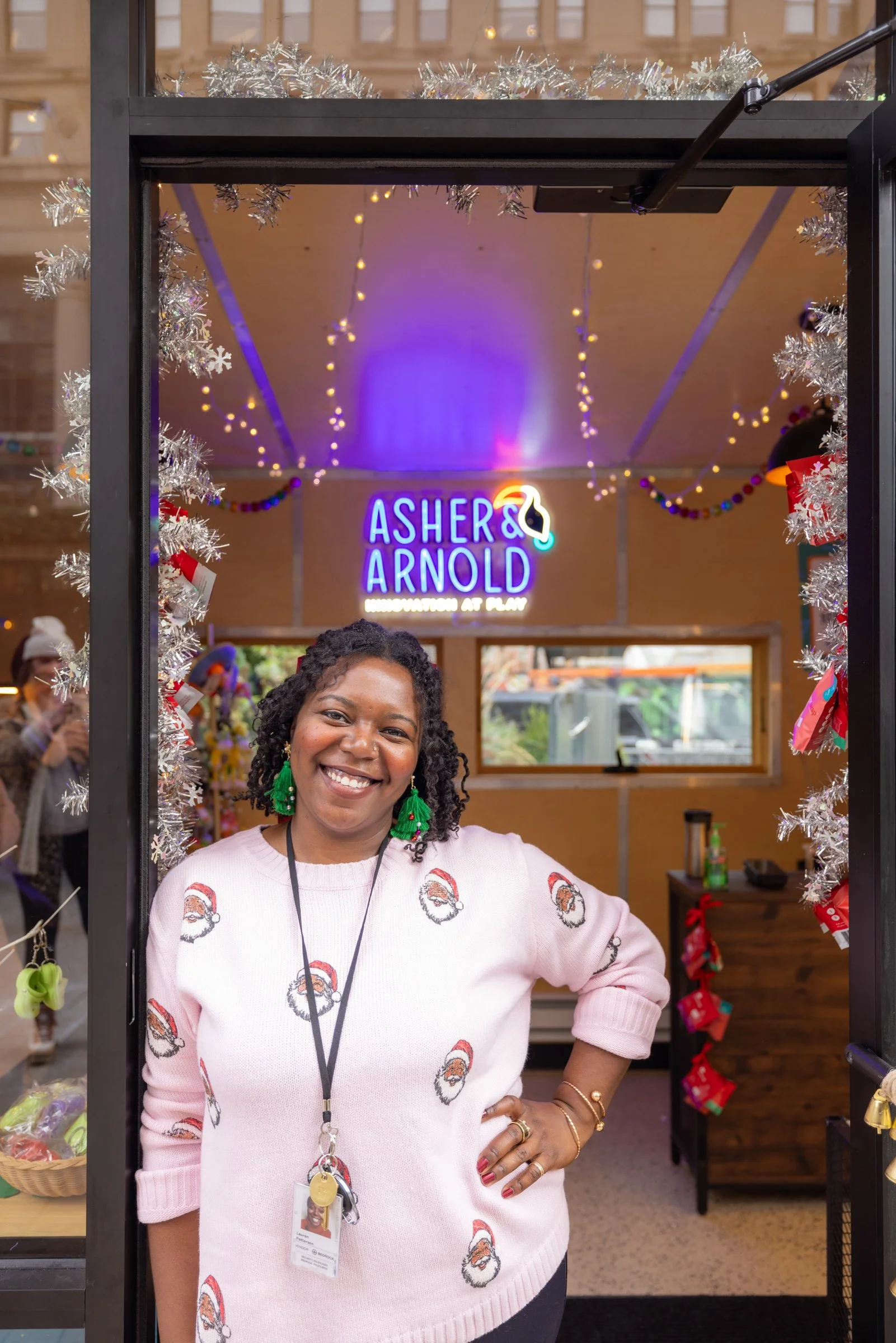 Exterior photo of the owner of Asher & Arnold at the Holiday Markets in Cadillac Square, downtown Detroit.