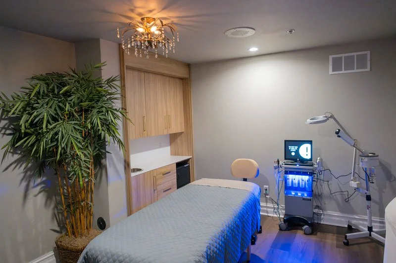 Interior of Woodhouse Day Spa at Merchant's Row in Detroit.