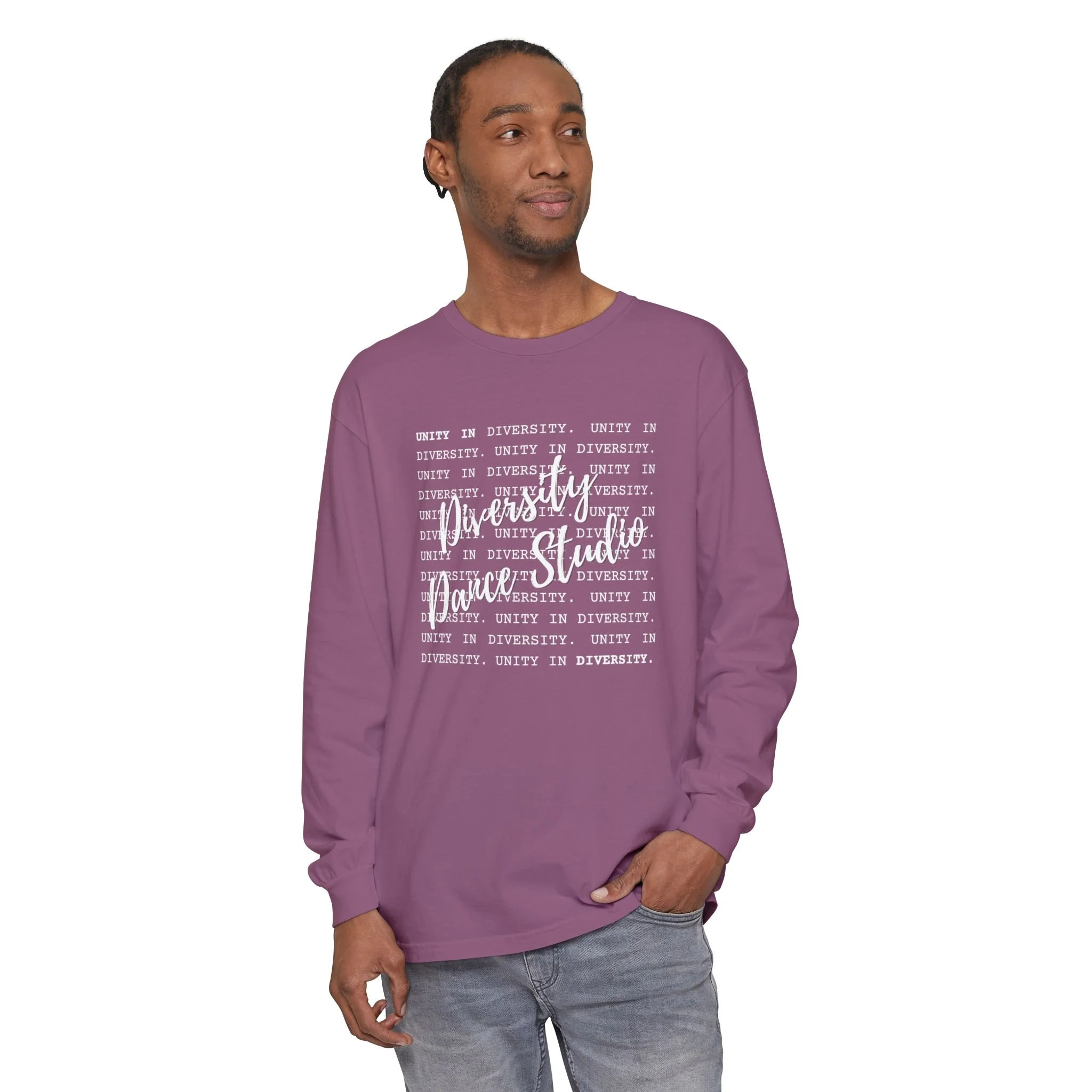 Unity in Diversity Typewriter Text Long-Sleeve Tee