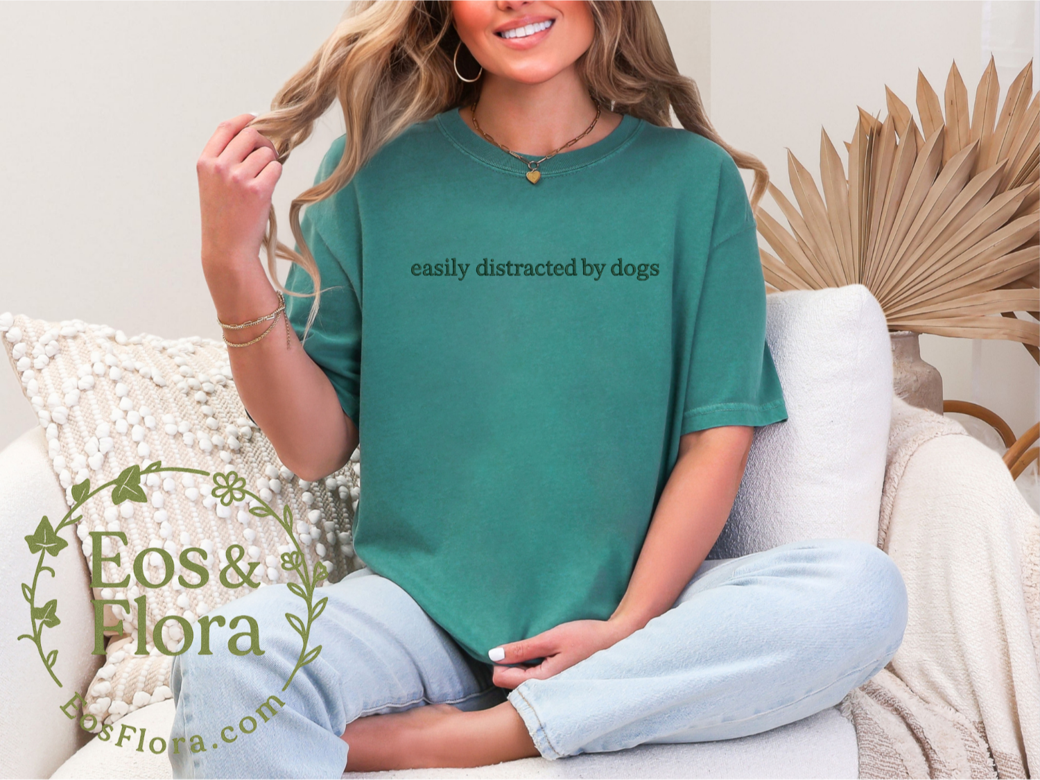 easily distracted by dogs T-shirt