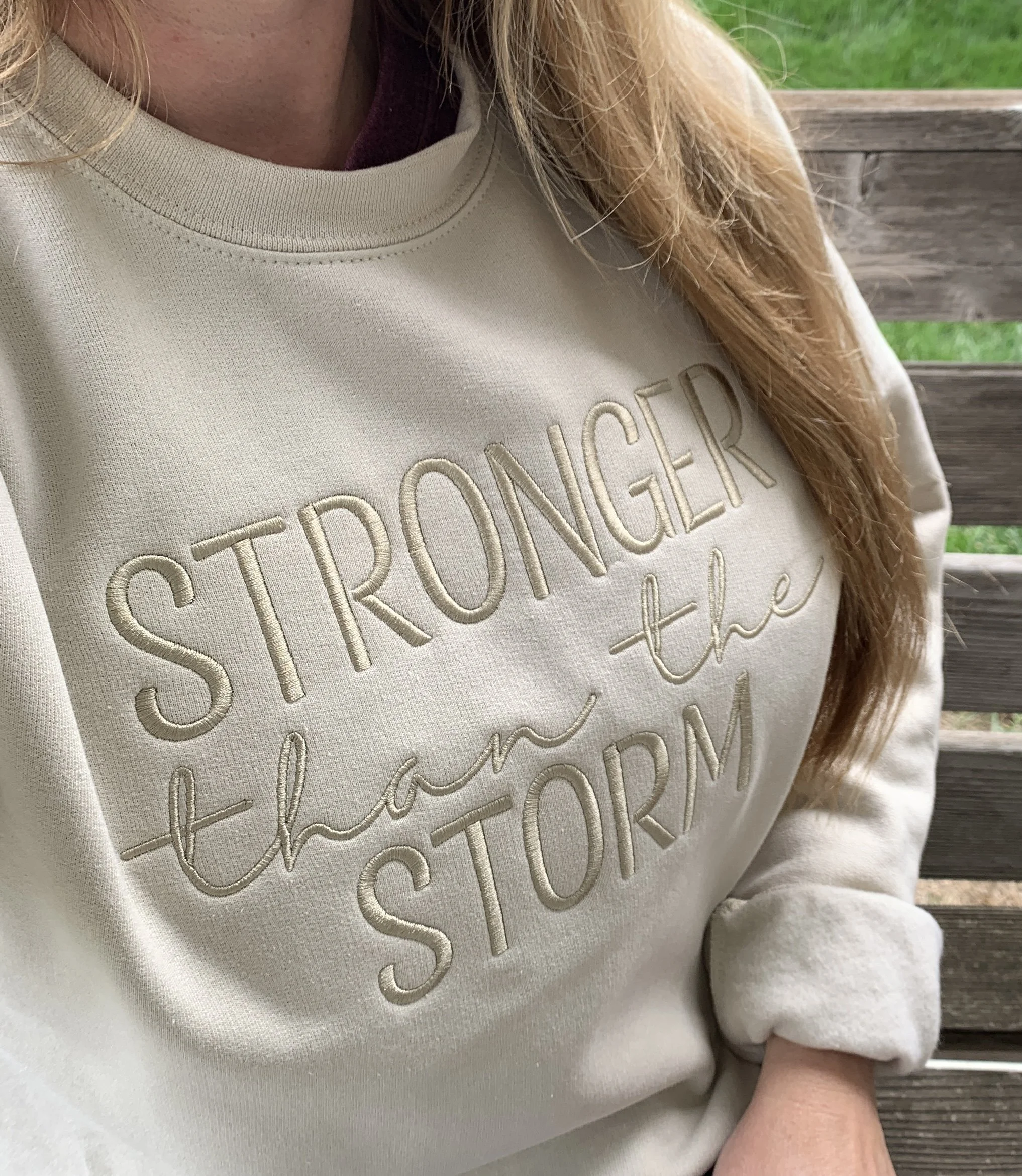 Stronger Than The Storm Crewneck