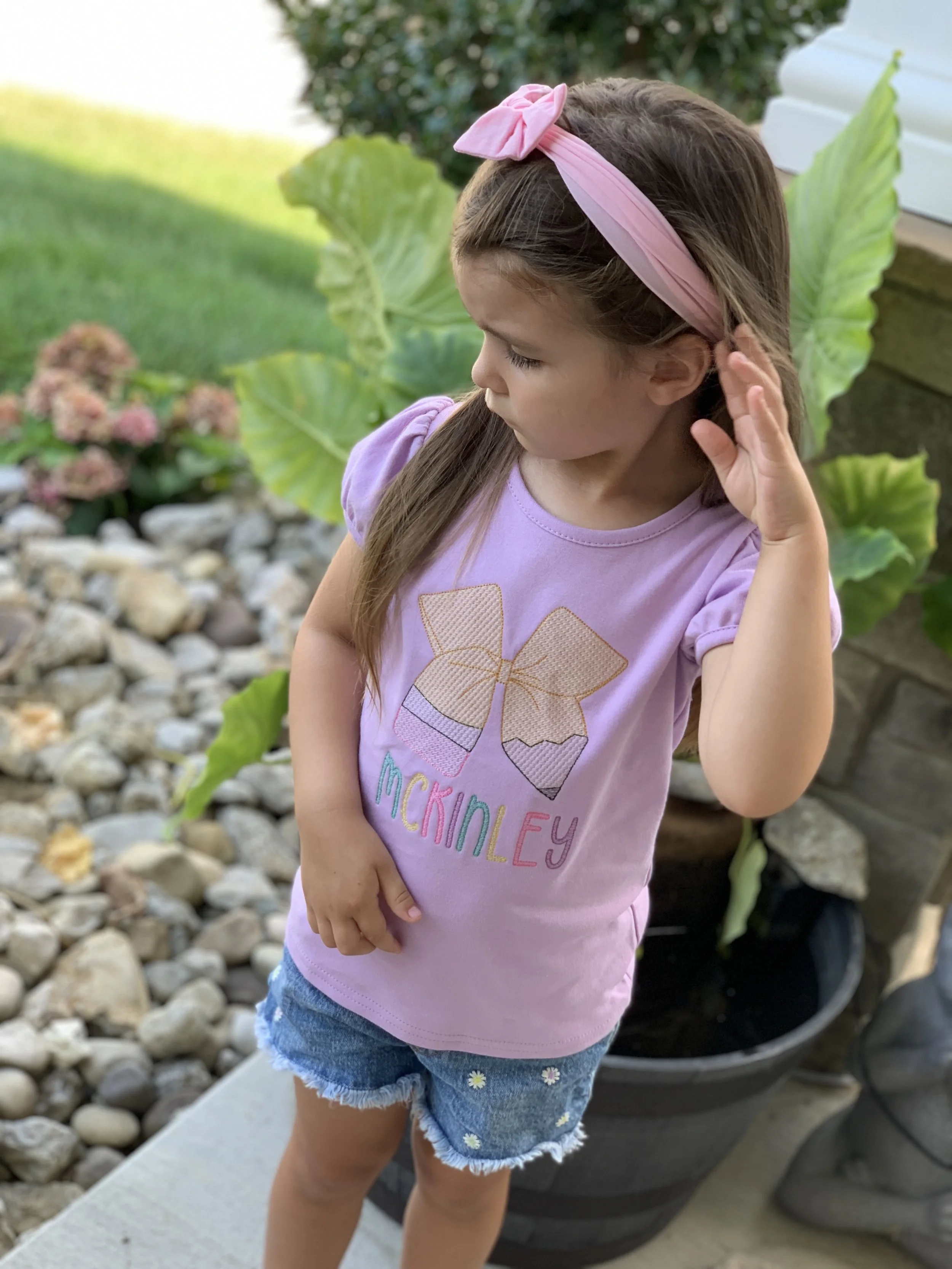 Pencil Bow Back To School T-shirt
